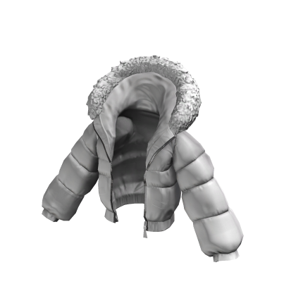 Winter Puffer Jacket Oversized White
