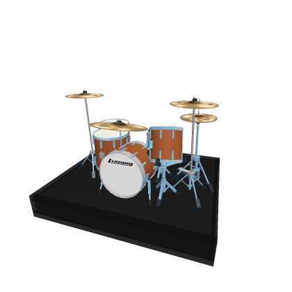 Orange Drumkit Lud wig