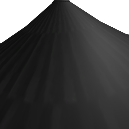 (Forward Tilt) Black Samurai Hat w/ Strap