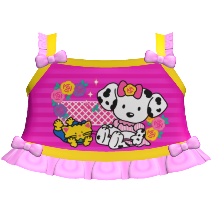 cute pink spottie dottie tweencore cutecore top