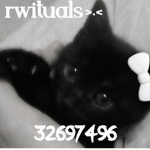 rwituals >.<