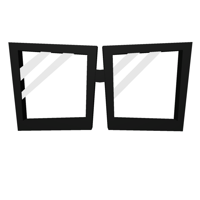 Black Square Armless Glasses