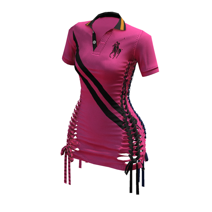 Braided Cutout Polo Dress (2000's)