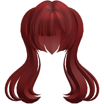 moe thick long fluffy ponytails red