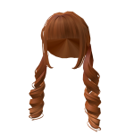 Cute Curled Pigtails in Ginger