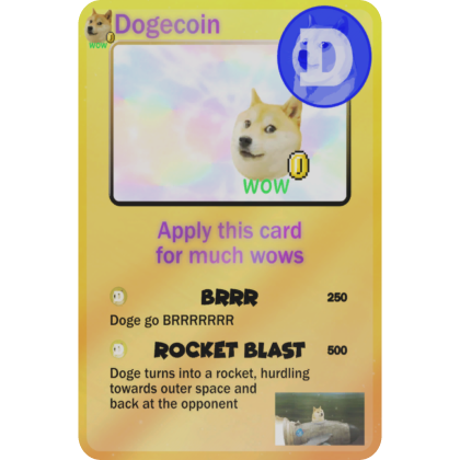Doge Rocketship Trading card thumbnail
