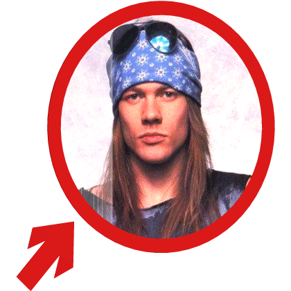 (Animated) Axl Rose - GNR Pointing Arrow Meme