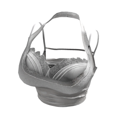 ♥ Y2K Layered Pure White Halter 