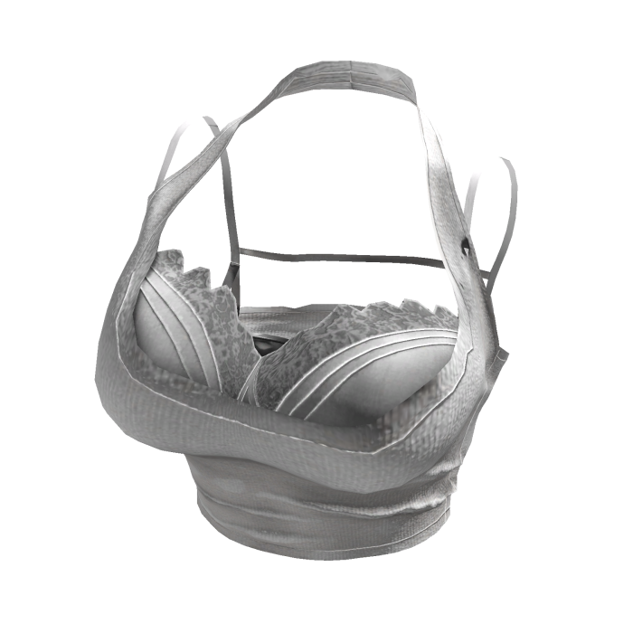 ♥ Y2K Layered Pure White Halter 