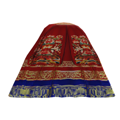 Traditional Embroidered Hwarot Hanbok skirt