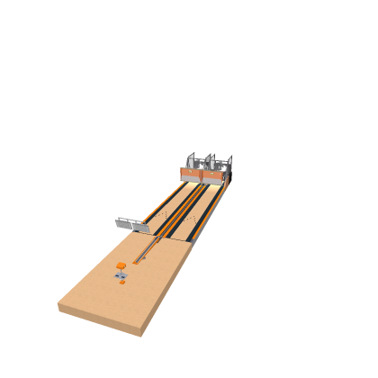 Vintage bowling alley