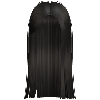 Long Black Straight Popular Trendy Girl Hime Hair Roblox item