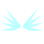 Hologram Wings Blue