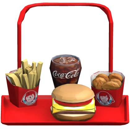 Wendy's Burger Food Tray