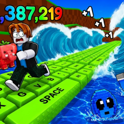 ASMR Keyboard | Escape The Flood For Brainrots!