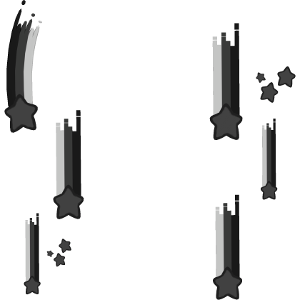 Black and White Falling Stars Aura Roblox item