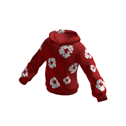Designer Denim Tears Hoodie (Red) thumbnail
