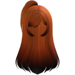 ⊹Cute Spooky Hime Halloween straight orange hair ♡