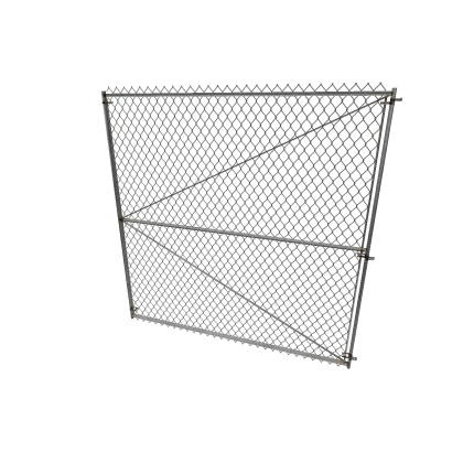 🔒 Metal Gated Fence