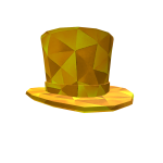 Gold Sparkle Time Top-hat
