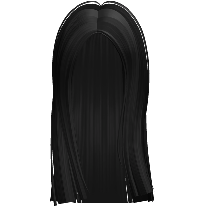 Long Sleek Cute Hair (Black v2) Roblox item