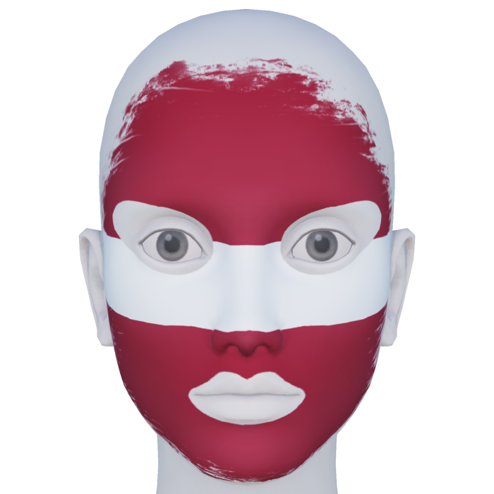 Latvia Facepaint