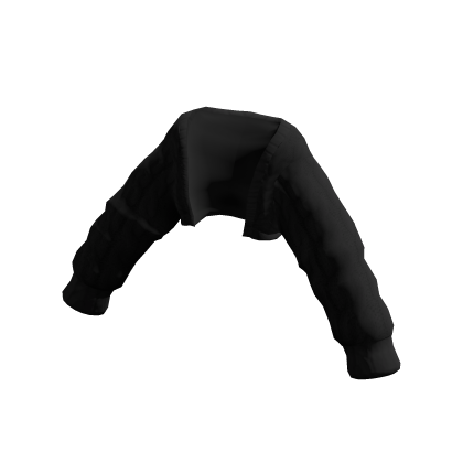 Black Cropped Oversized Wool Jacket thumbnail