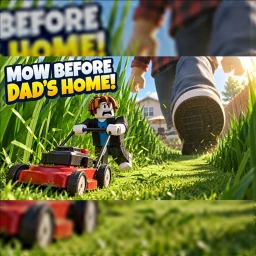 [UPD 1🎒] MOW BEFORE DAD'S HOME! icon