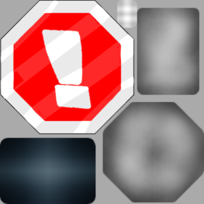 Tricky stop sign Version Accelerant Roblox decal