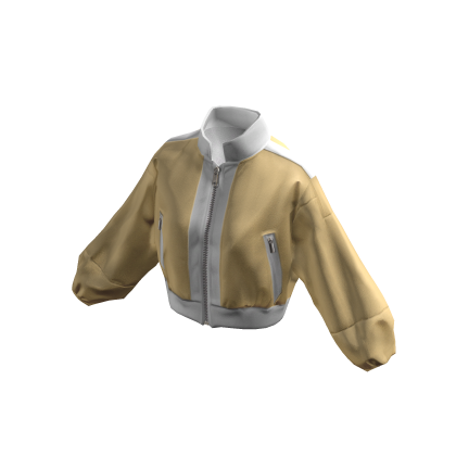 Y2K Leather Jacket (Yellow/White) - ZN