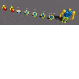Evolution of roblox icon