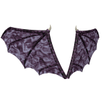 Black and Purple Dragon Wings