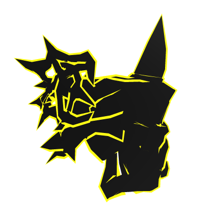 Yellow Cartoony Shoulder Armor (Left) Roblox item