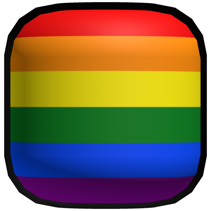 Rainbow Pride Head