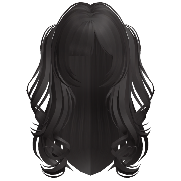 ♡ brown adorable doll long hair & curly pigtails