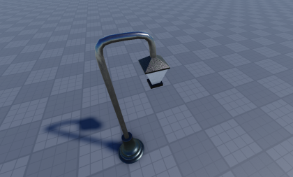 LumaCurve Street Lamp – Elegant Curved Lighting preview 2