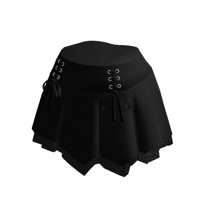Gothic-inspired asymmetrical high-waisted skirt thumbnail