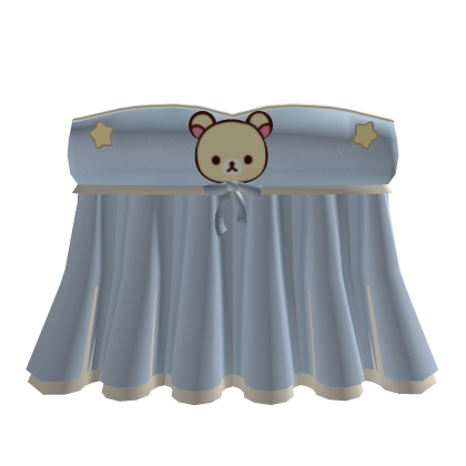 ♡ babydoll korilakkuma top in baby blue Roblox item