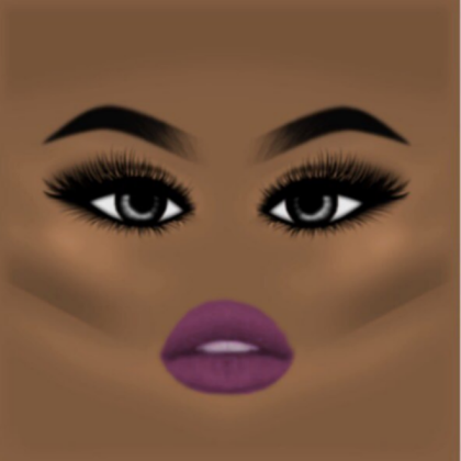 Purple lips Roblox decal