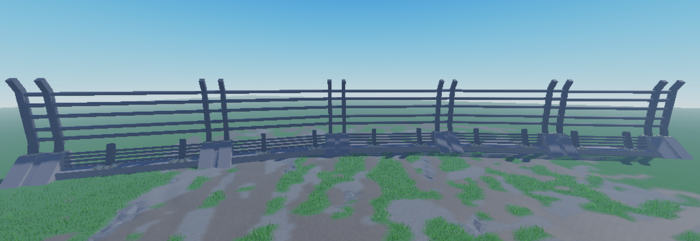 Jurassic World Fence (curve Left) preview 1