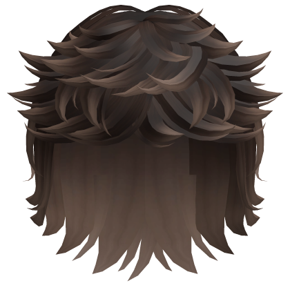 Fluffy Layered Messy Cool Boy Hair (Brown Ombre)  Roblox item