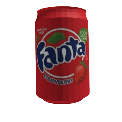 Mouth - Drinking Fanta Strawberry Can