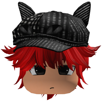 Messy Fluffy Emo Y2K Boy Hair VKAI red CAT