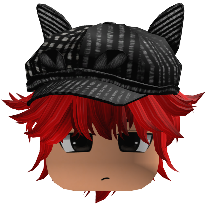 Messy Fluffy Emo Y2K Boy Hair VKAI red CAT