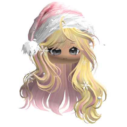 Christmas Waves w/Santa Hat (Yellow Pink)
