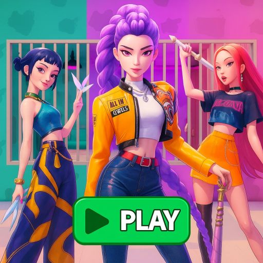 💜 KPOP DEMON HUNTERS PRISON RUN! (Obby) official Roblox game thumbnail