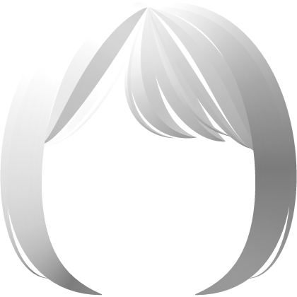 ♡ wispy sweet cute white anime bangs Roblox item