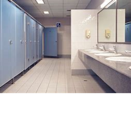 Public bathroom simulation