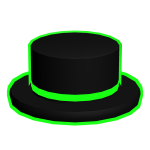 Green Neon Void Top Hat