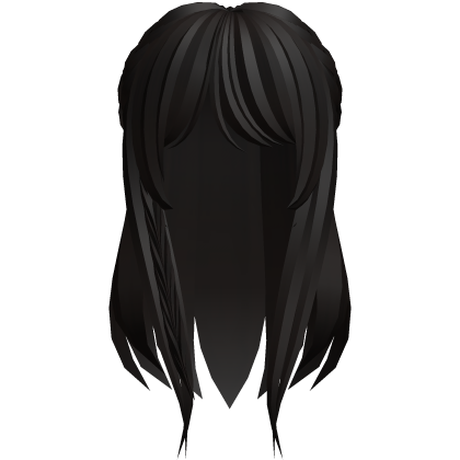 sweet long moe hair in dark brown